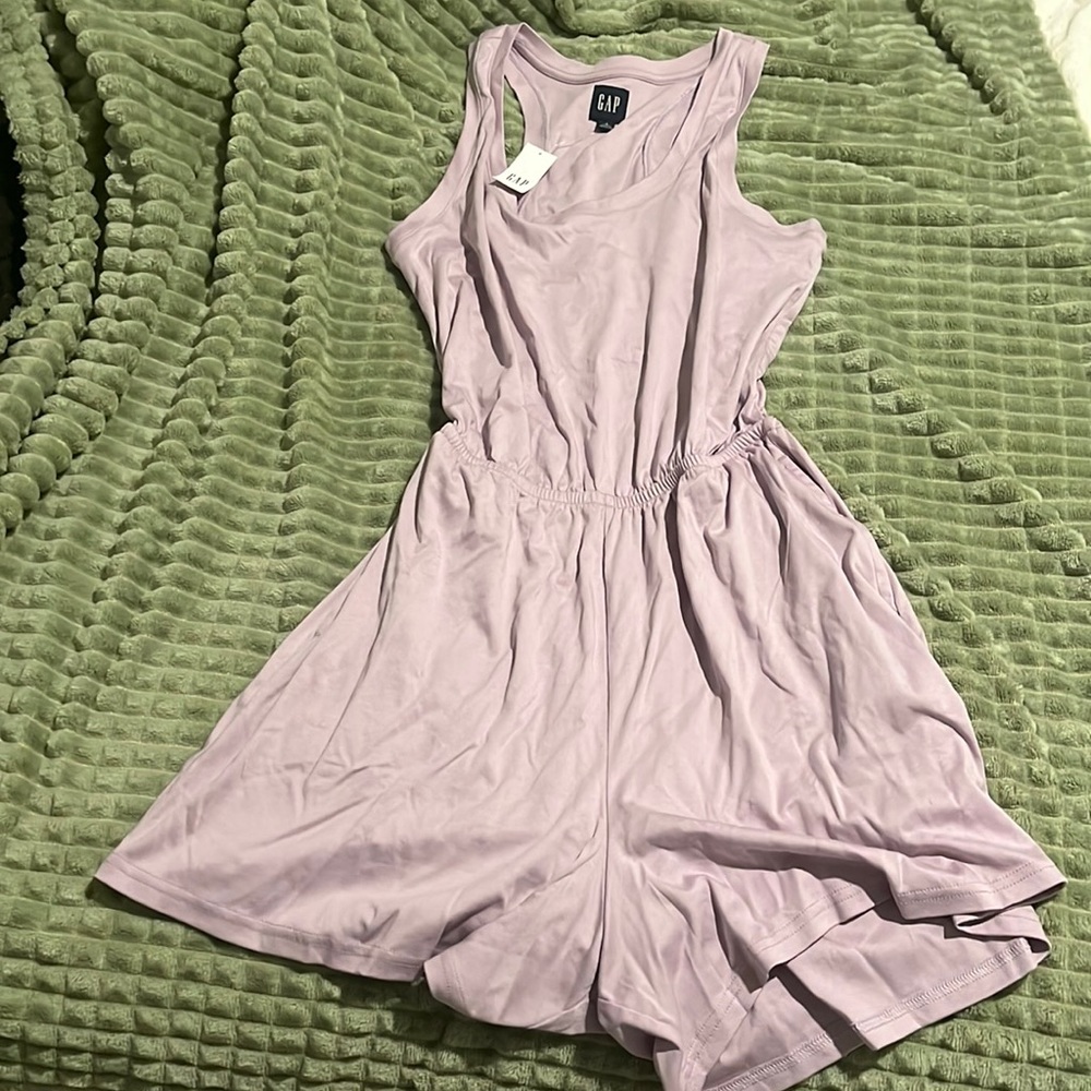 Lilac Gap Jumpsuit / Romper open back